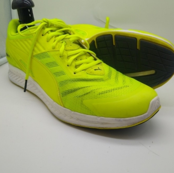 puma yellow running shoes